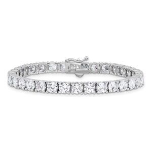 Elegant Sterling Silver CZ Tennis Bracelet